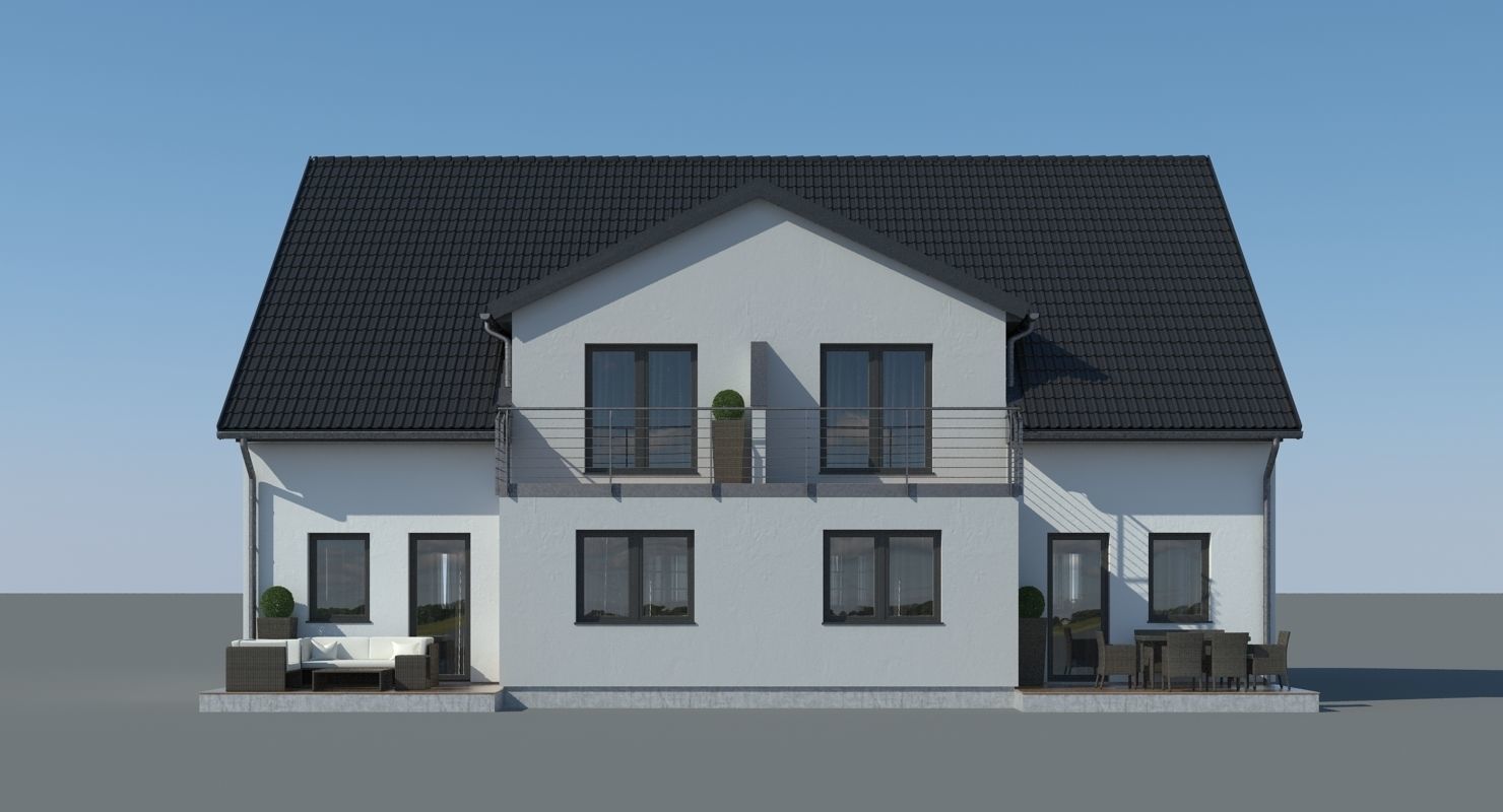 Family House 3D model_2