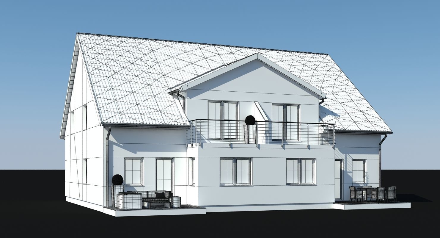 Family House 3D model_1