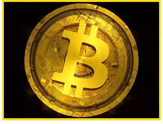 High Detailed Bitcoin Crypto Coin Token Blockchain Nft 0046