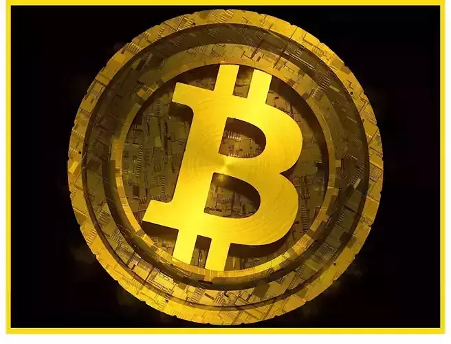 High Detailed Bitcoin Crypto Coin Token Blockchain Nft 0044