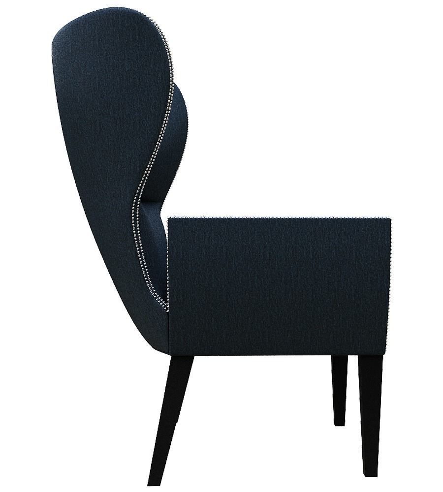 Armchair wing chair 3D model_3