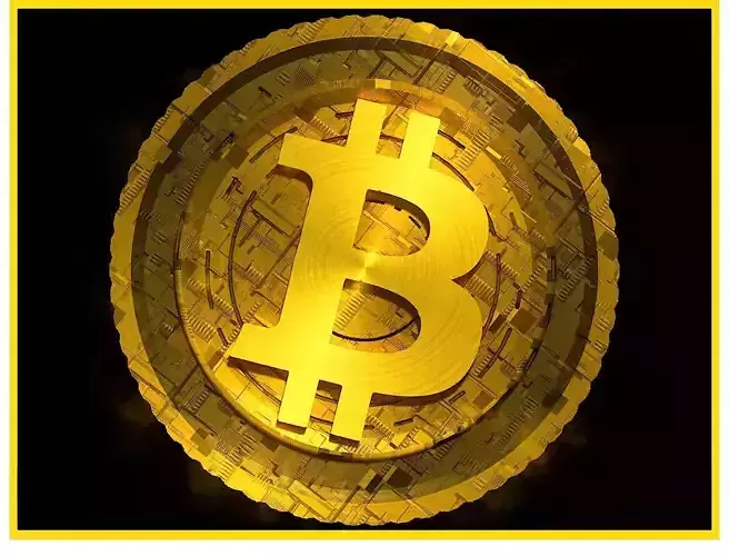 High Detailed Bitcoin Crypto Coin Token Blockchain Nft 0038