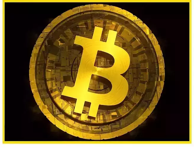 High Detailed Bitcoin Crypto Coin Token Blockchain 