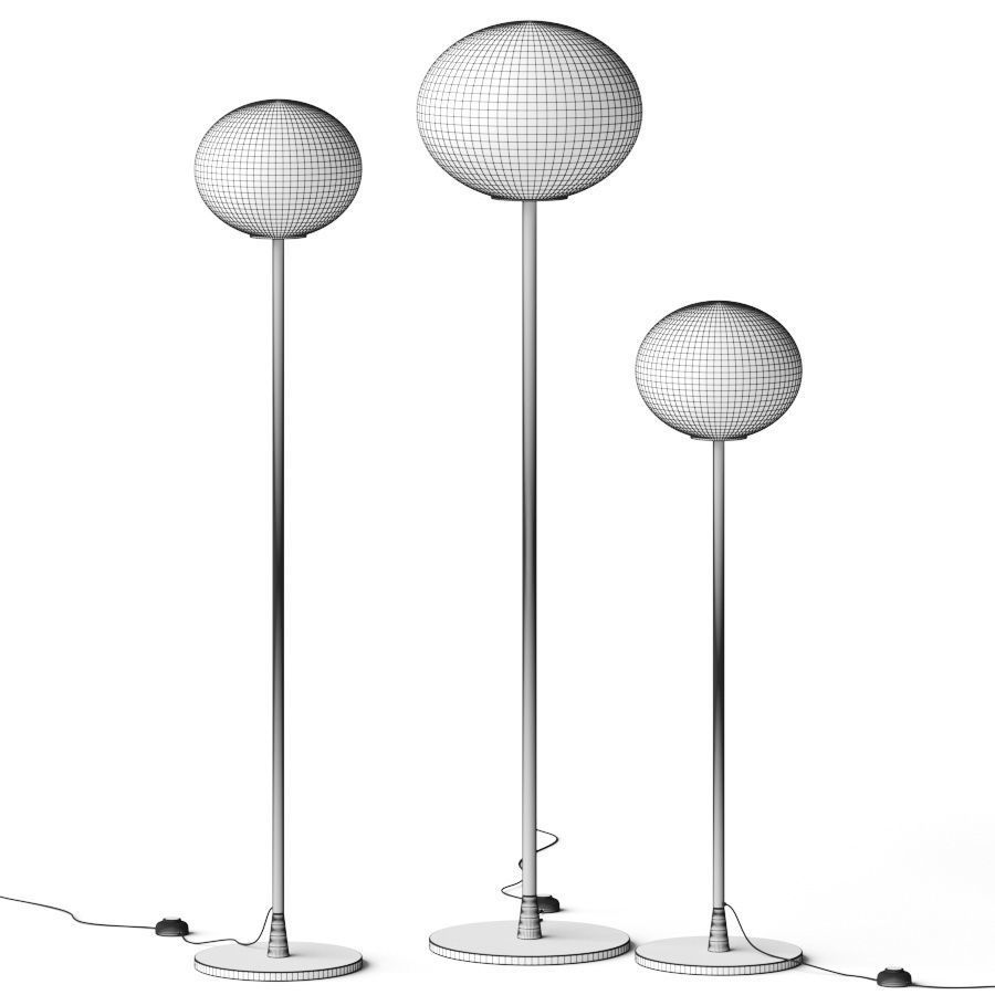 Flos Glo-Ball Floor Lamp 3D model_1