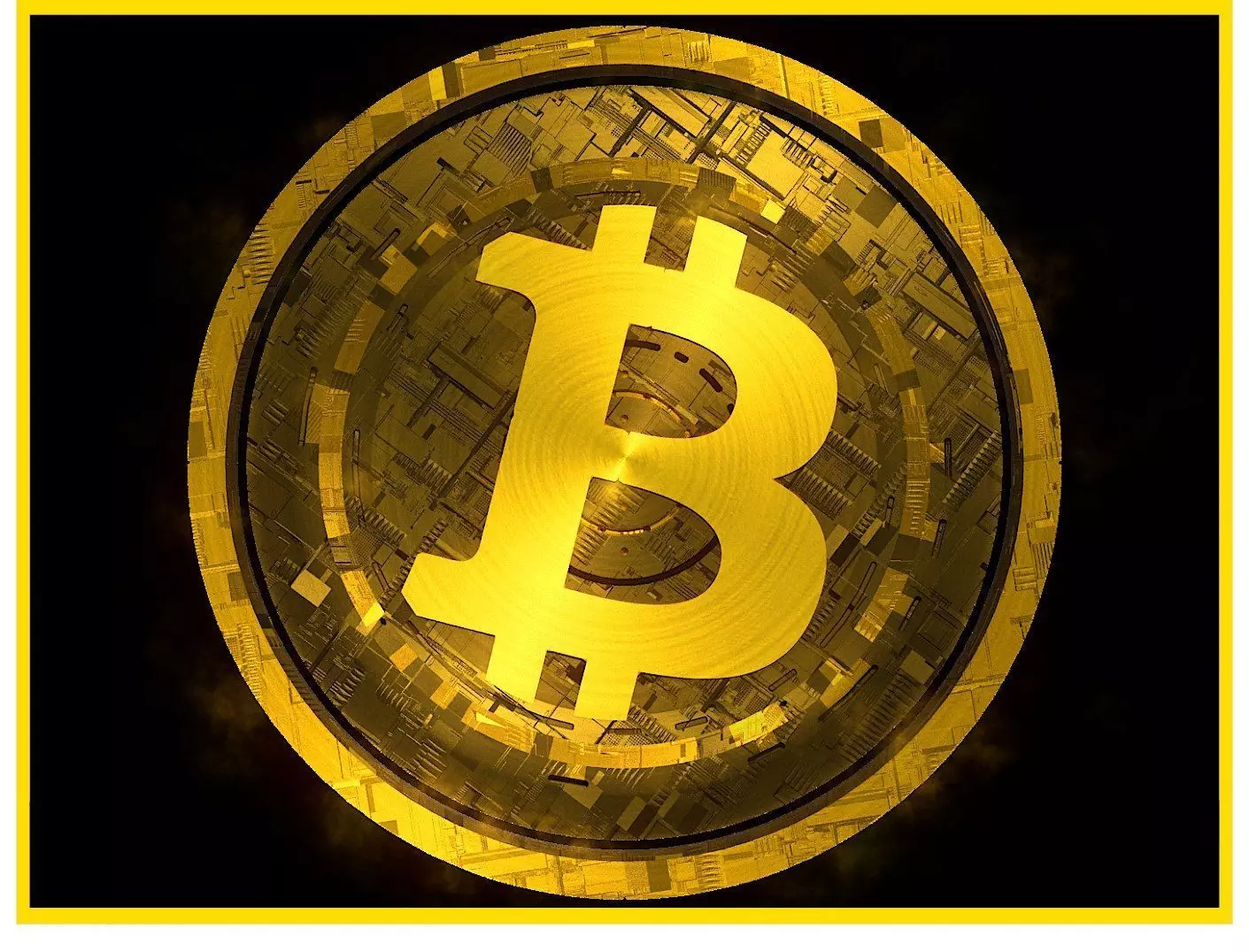 High Detailed Bitcoin Crypto Coin Token Blockchain Nft 0030 3D model_0