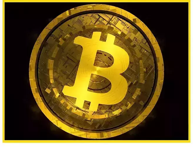 High Detailed Bitcoin Crypto Coin Token Blockchain Nft 0030