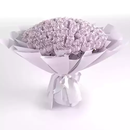 Bouquet of 100 rose roses