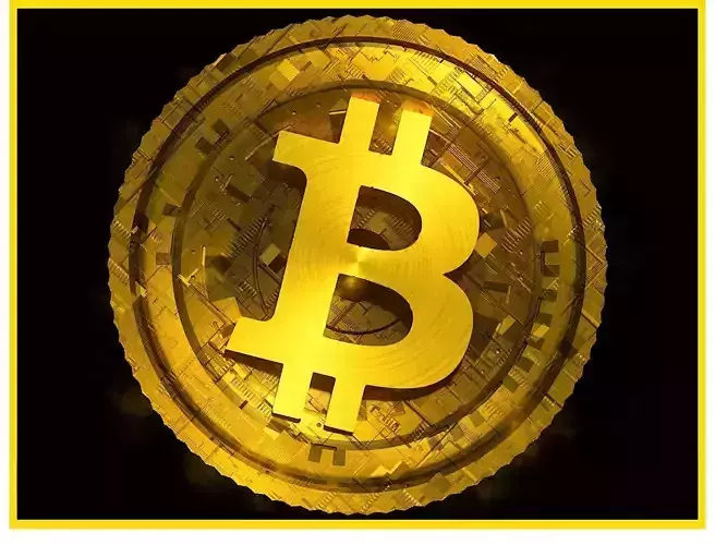 High Detailed Bitcoin Crypto Coin Token Blockchain Nft 0028