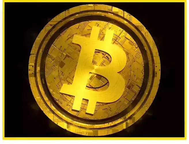 High Detailed Bitcoin Crypto Coin Token Blockchain Nft 0025