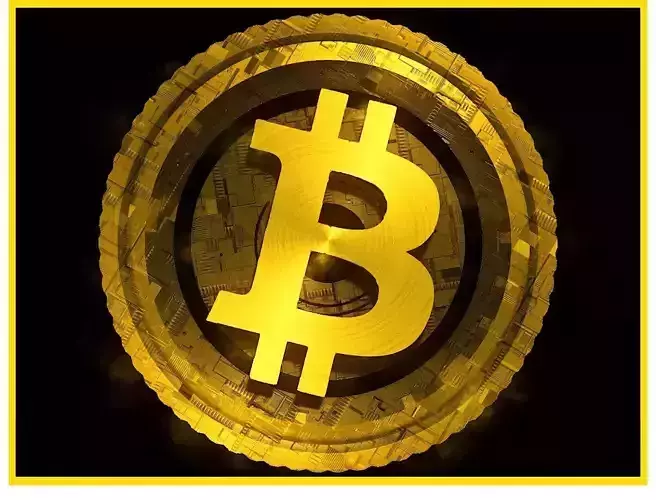 High Detailed Bitcoin Crypto Coin Token Blockchain Nft 0021