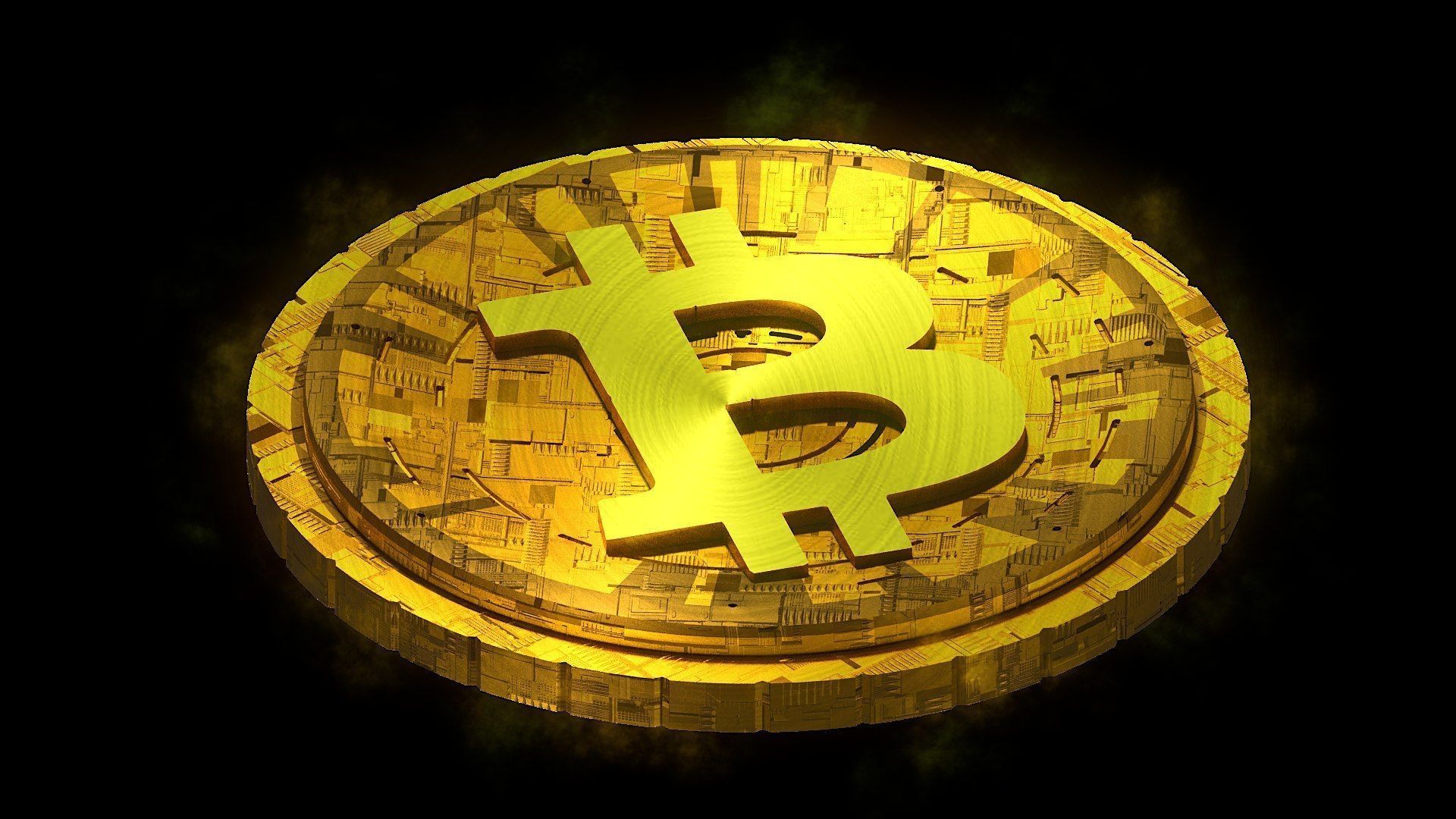 High Detailed Bitcoin Crypto Coin Token Blockchain Nft 0019 3D model_2