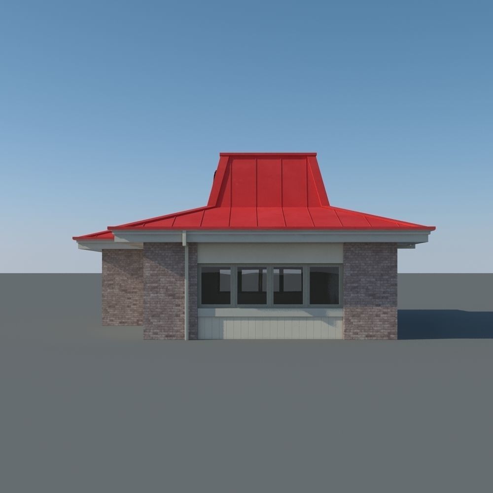 Pizza Hut Restaurant 3D model_4