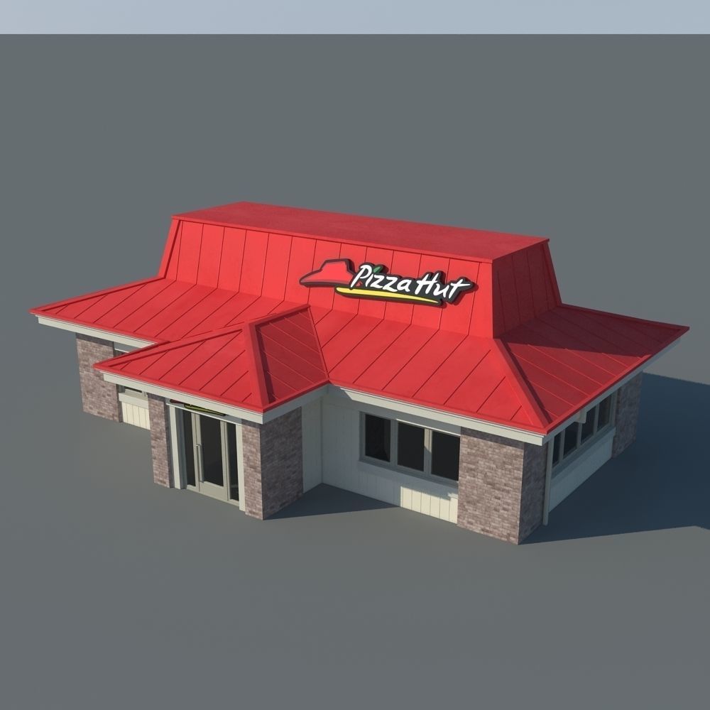 Pizza Hut Restaurant 3D model_12
