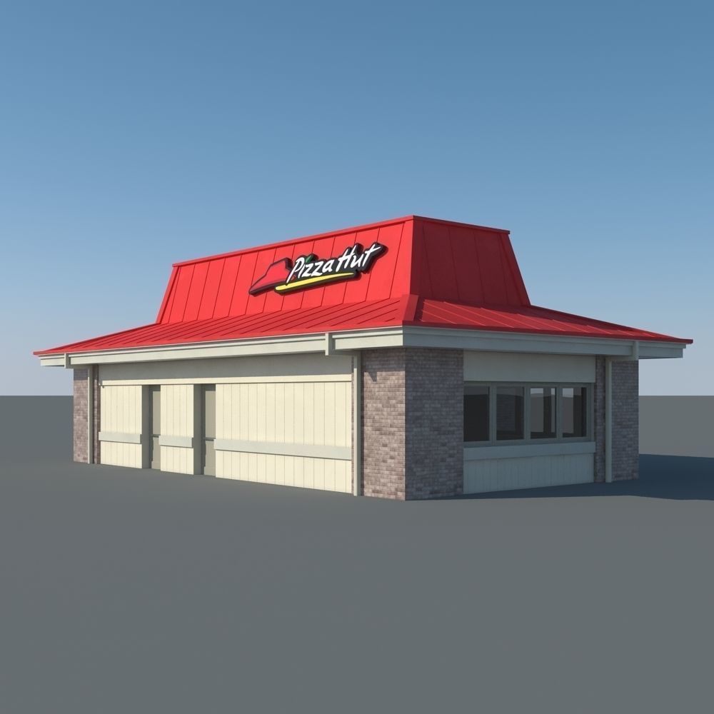 Pizza Hut Restaurant 3D model_8