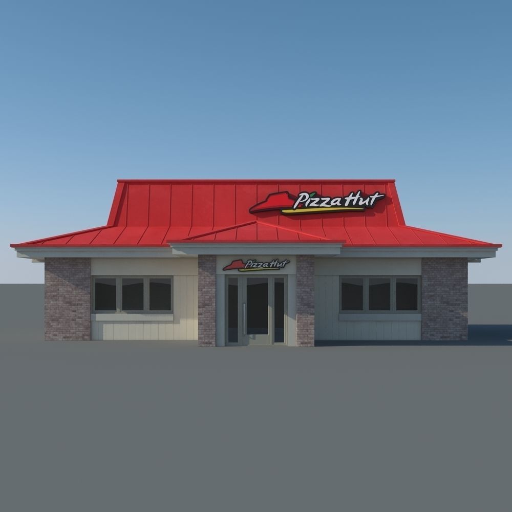 Pizza Hut Restaurant 3D model_3