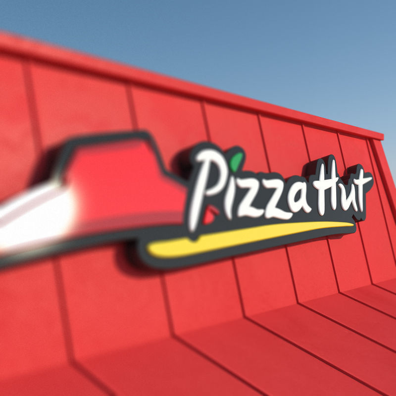 Pizza Hut Restaurant 3D model_16