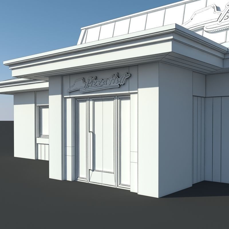 Pizza Hut Restaurant 3D model_10