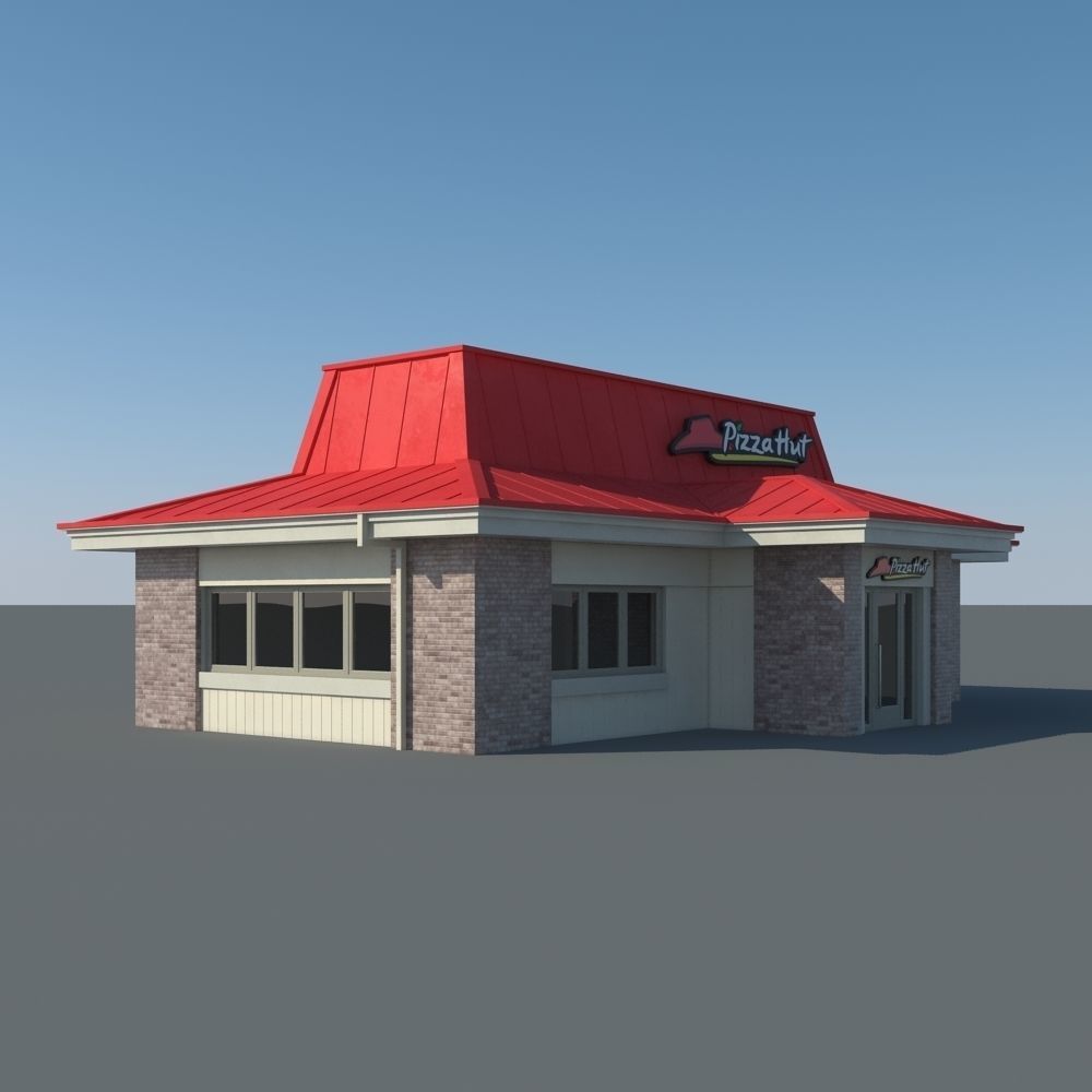 Pizza Hut Restaurant 3D model_9