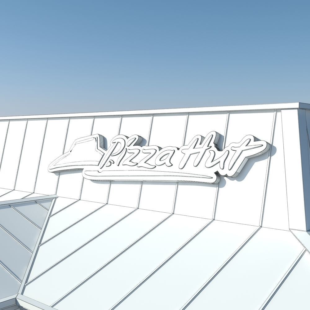 Pizza Hut Restaurant 3D model_14