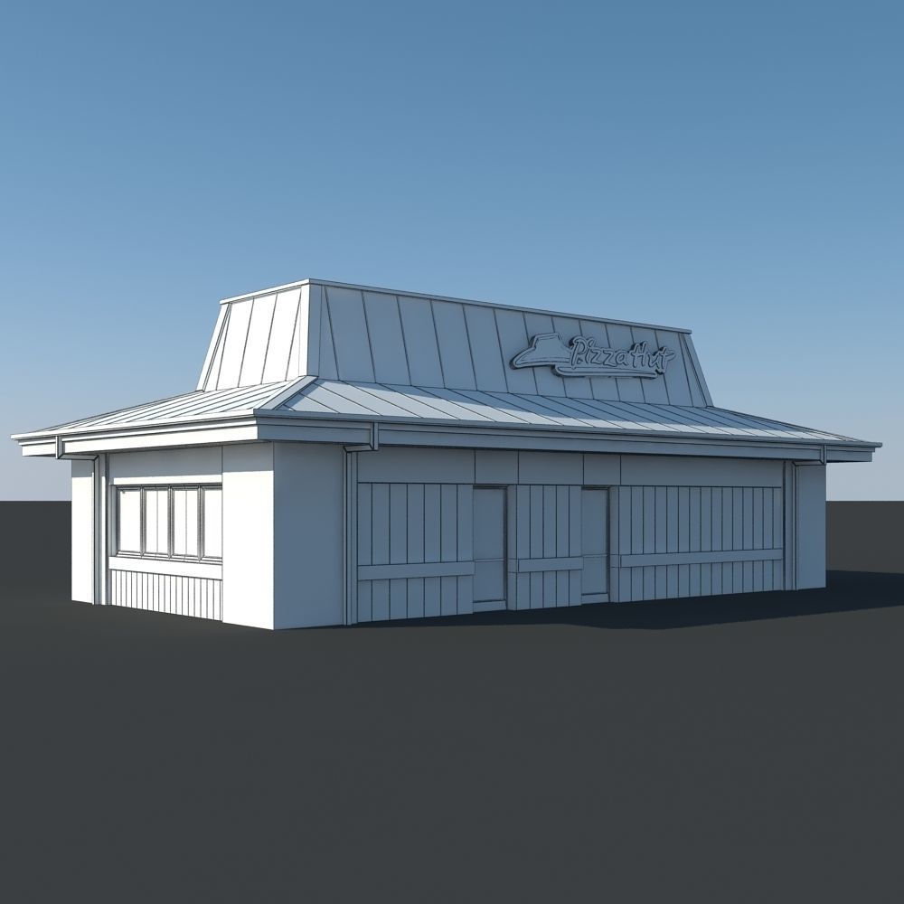 Pizza Hut Restaurant 3D model_7