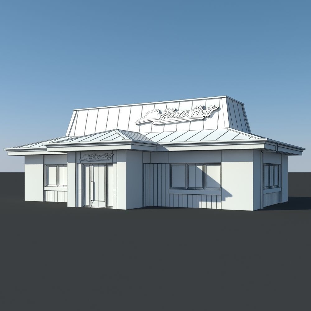 Pizza Hut Restaurant 3D model_18