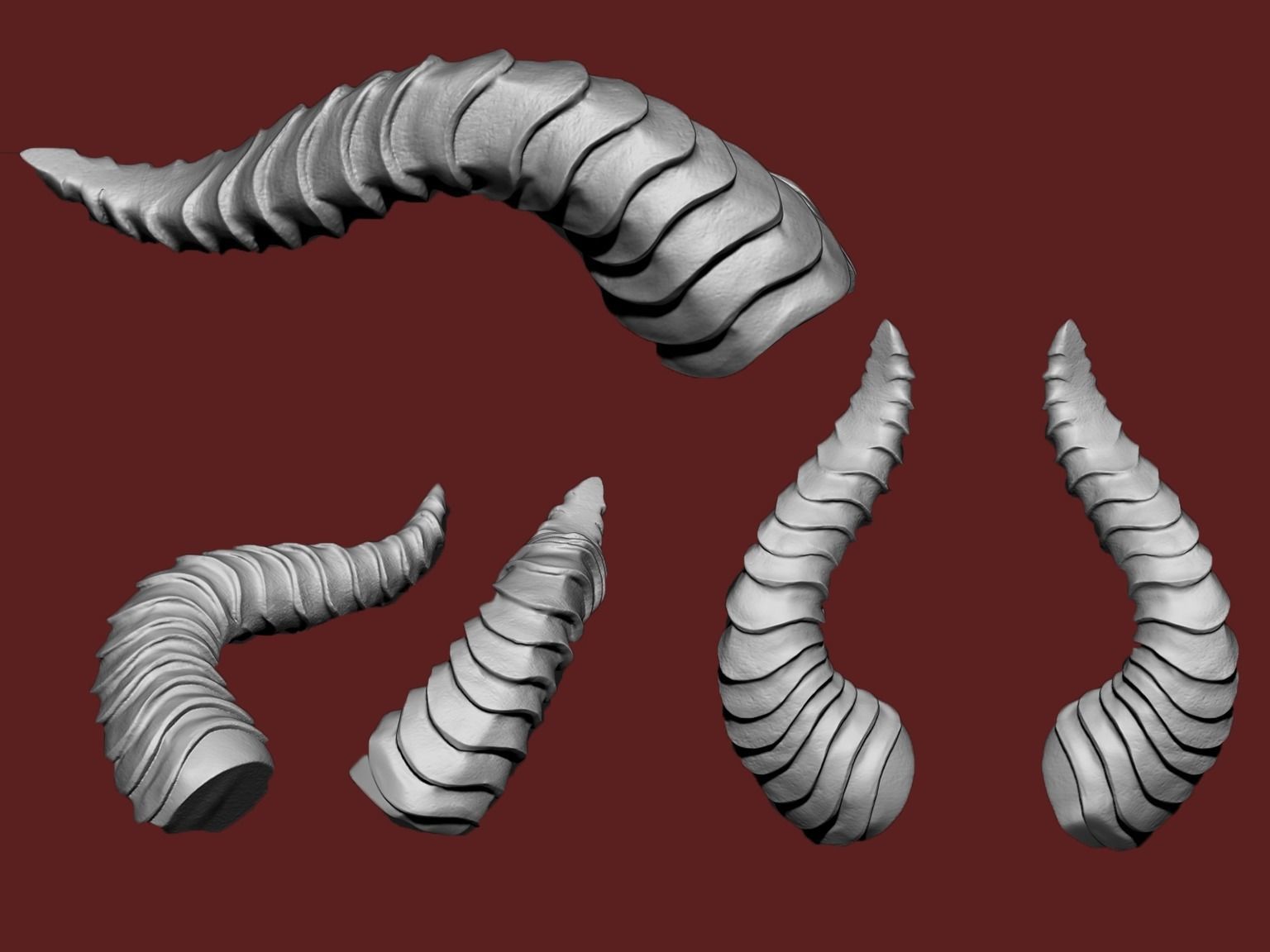 Horns Printable 3D print model_1