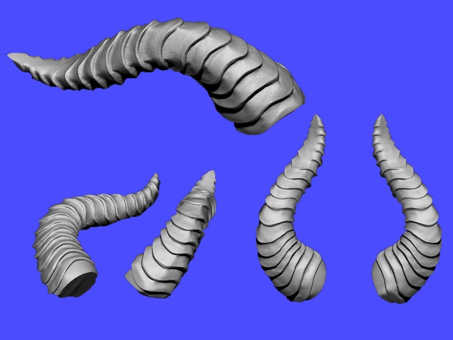 Horns Printable 3D print model_10