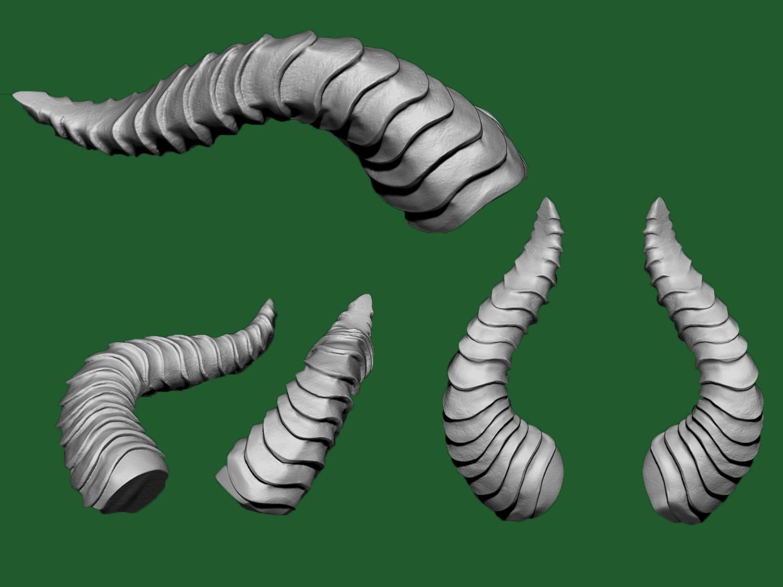Horns Printable 3D print model_7