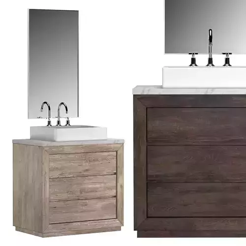 RECLAIMED OAK SINGLE VANITY