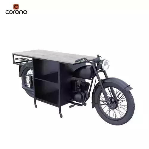 Console-Motorcycle motorcycle coffee table 3D model