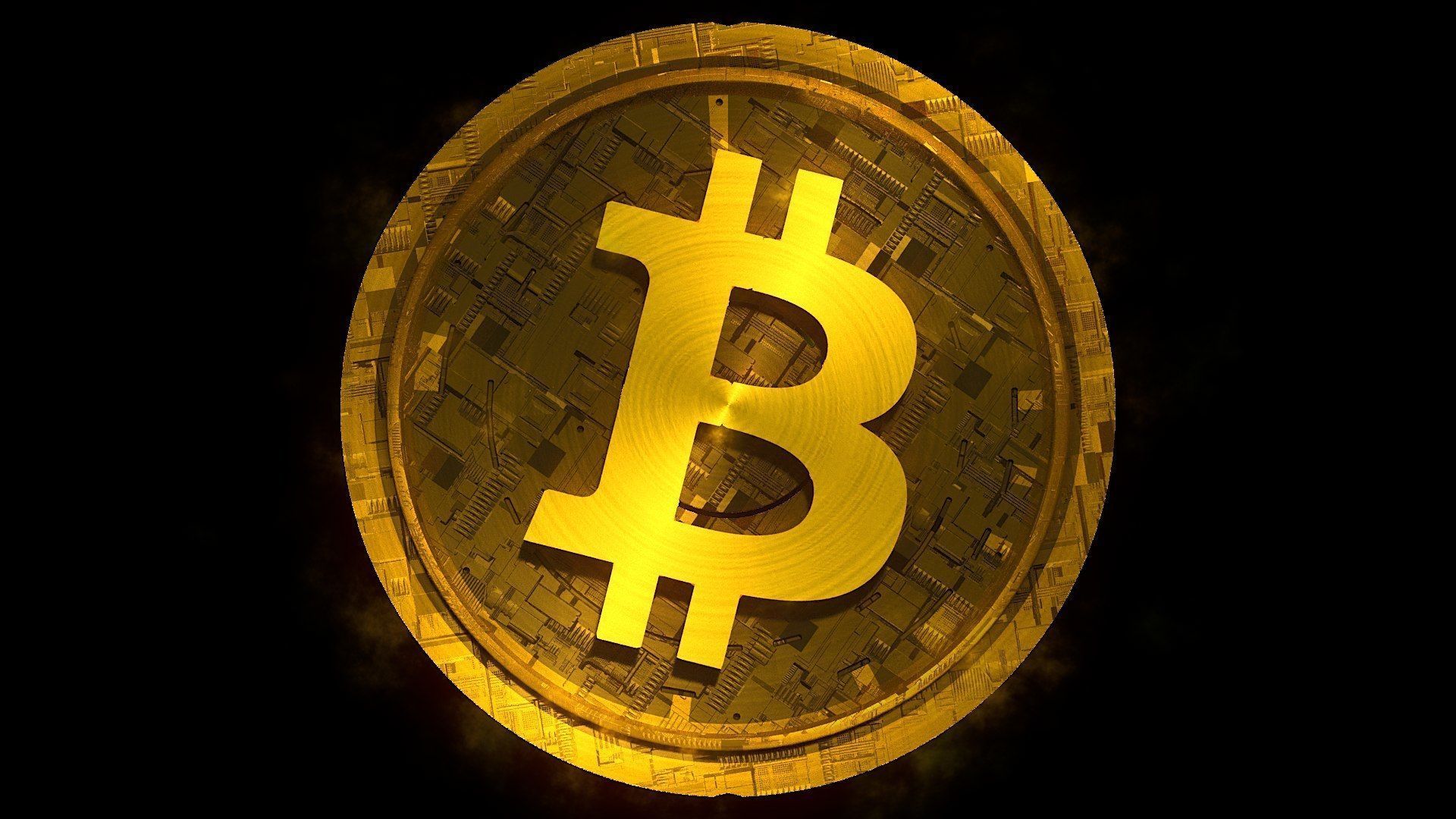 High Detailed Bitcoin Crypto Coin Token Blockchain Nft 0010 3D model_1