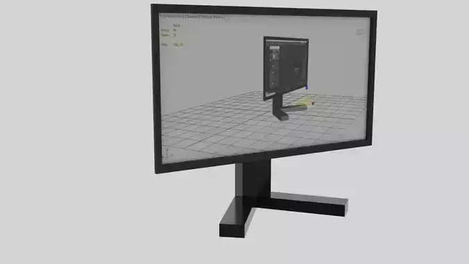 Monitor screen Low Poly