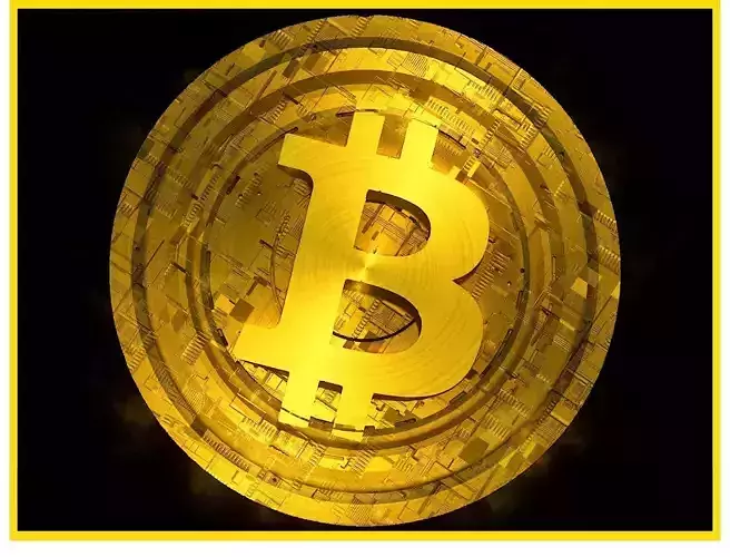 High Detailed Bitcoin Crypto Coin Token Blockchain Nft 0007