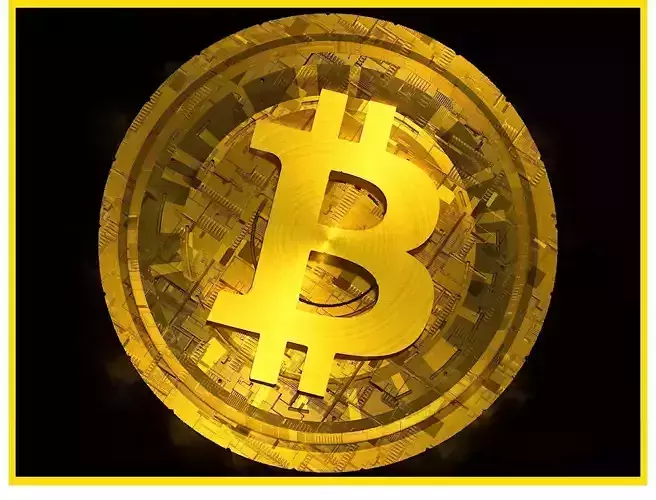 High Detailed Bitcoin Crypto Coin Token Blockchain Nft 0005