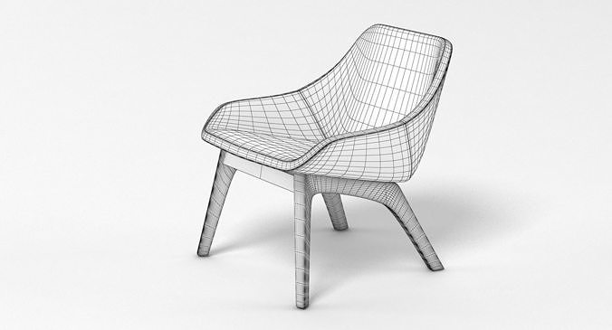 Zeitraum Morph Lounge Chair 3D model 3