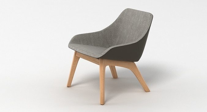 Zeitraum Morph Lounge Chair 3D model 2