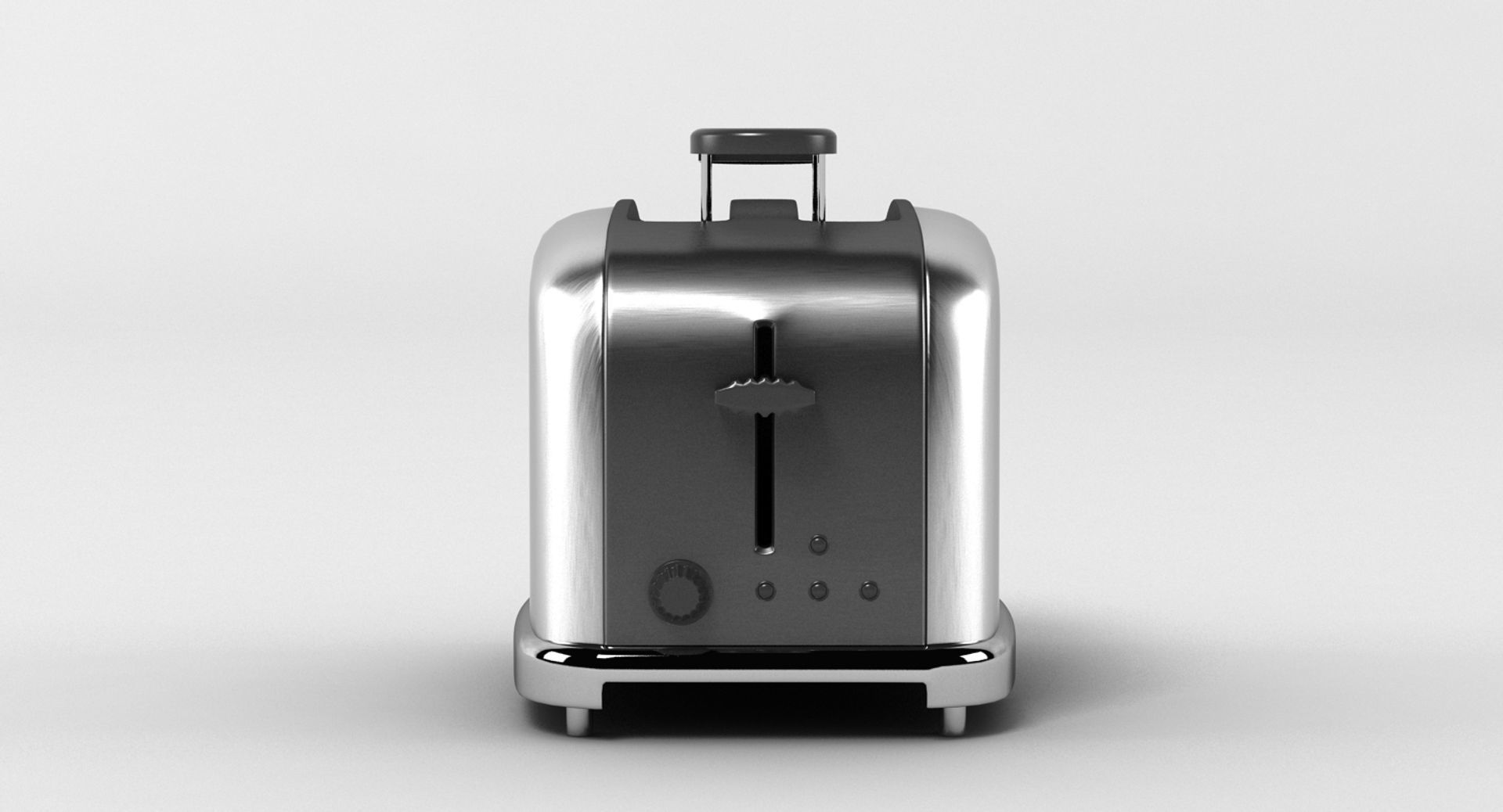 Generic Chrome Toaster 3D model_5