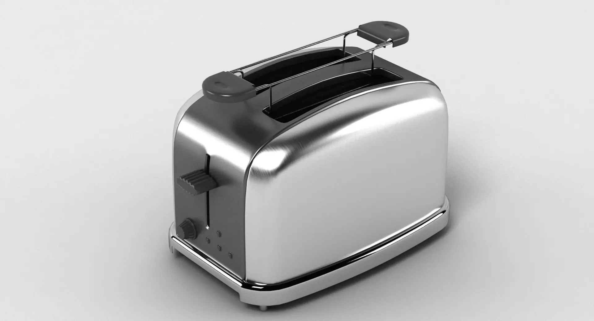 Generic Chrome Toaster 3D model_0