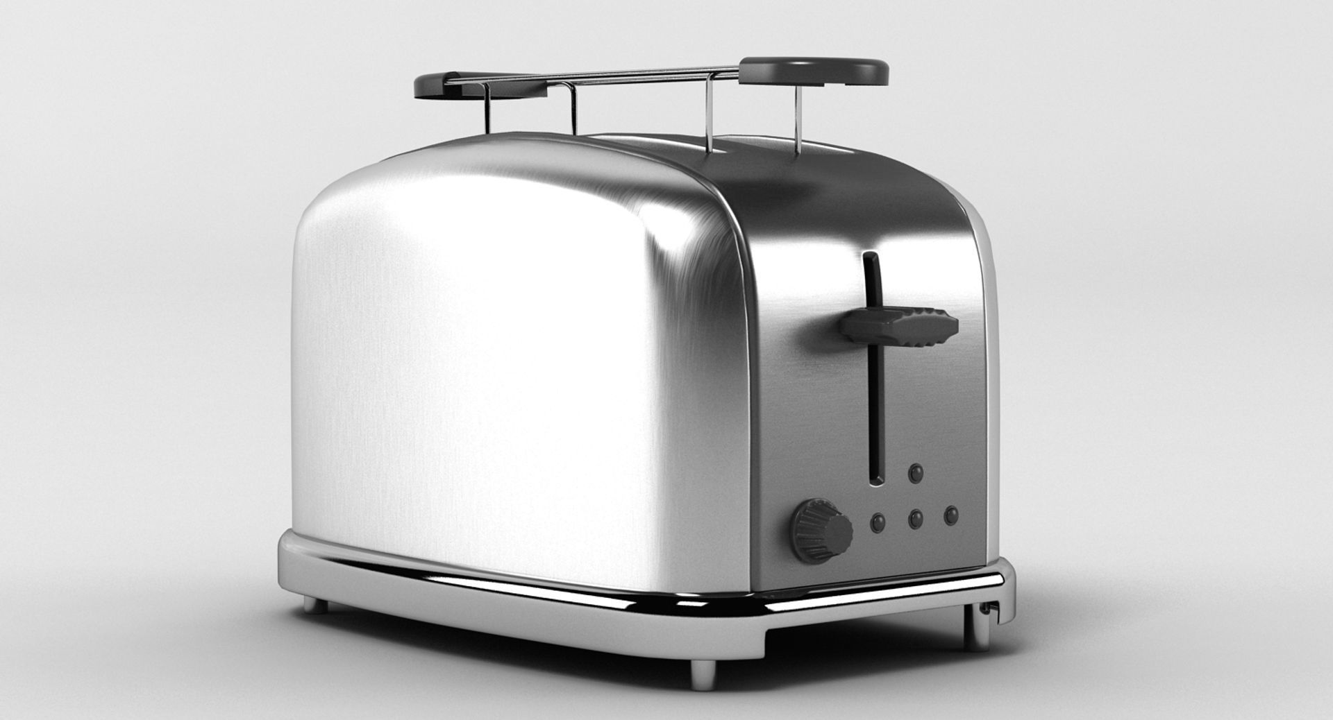 Generic Chrome Toaster 3D model_1