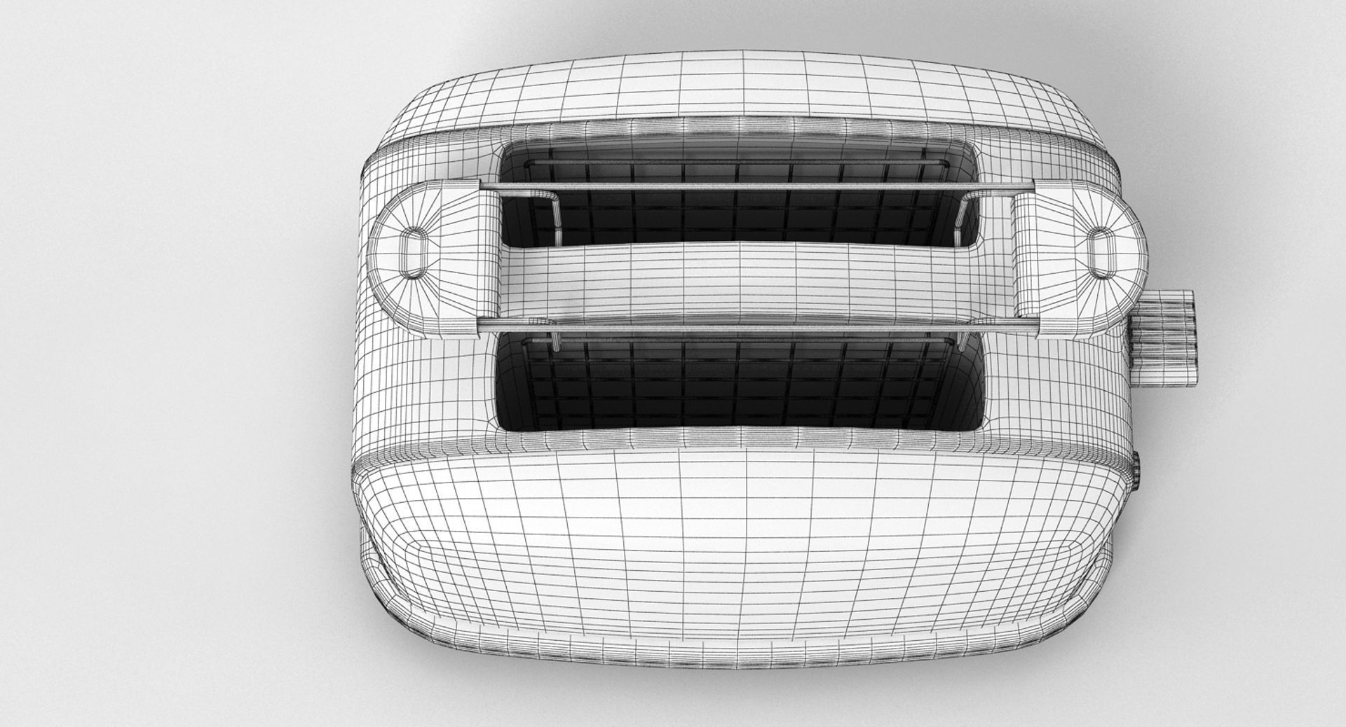 Generic Chrome Toaster 3D model_8