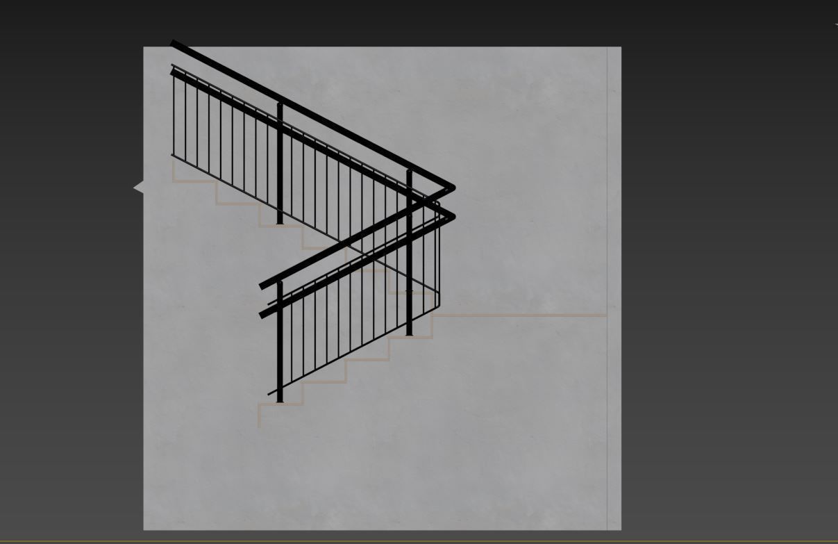 STAIRS abstract design 3D model_16