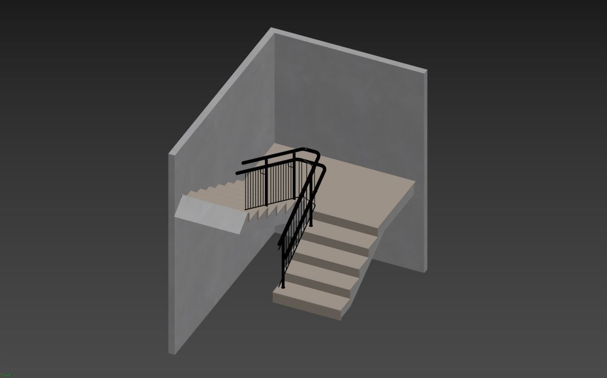 STAIRS abstract design 3D model_8