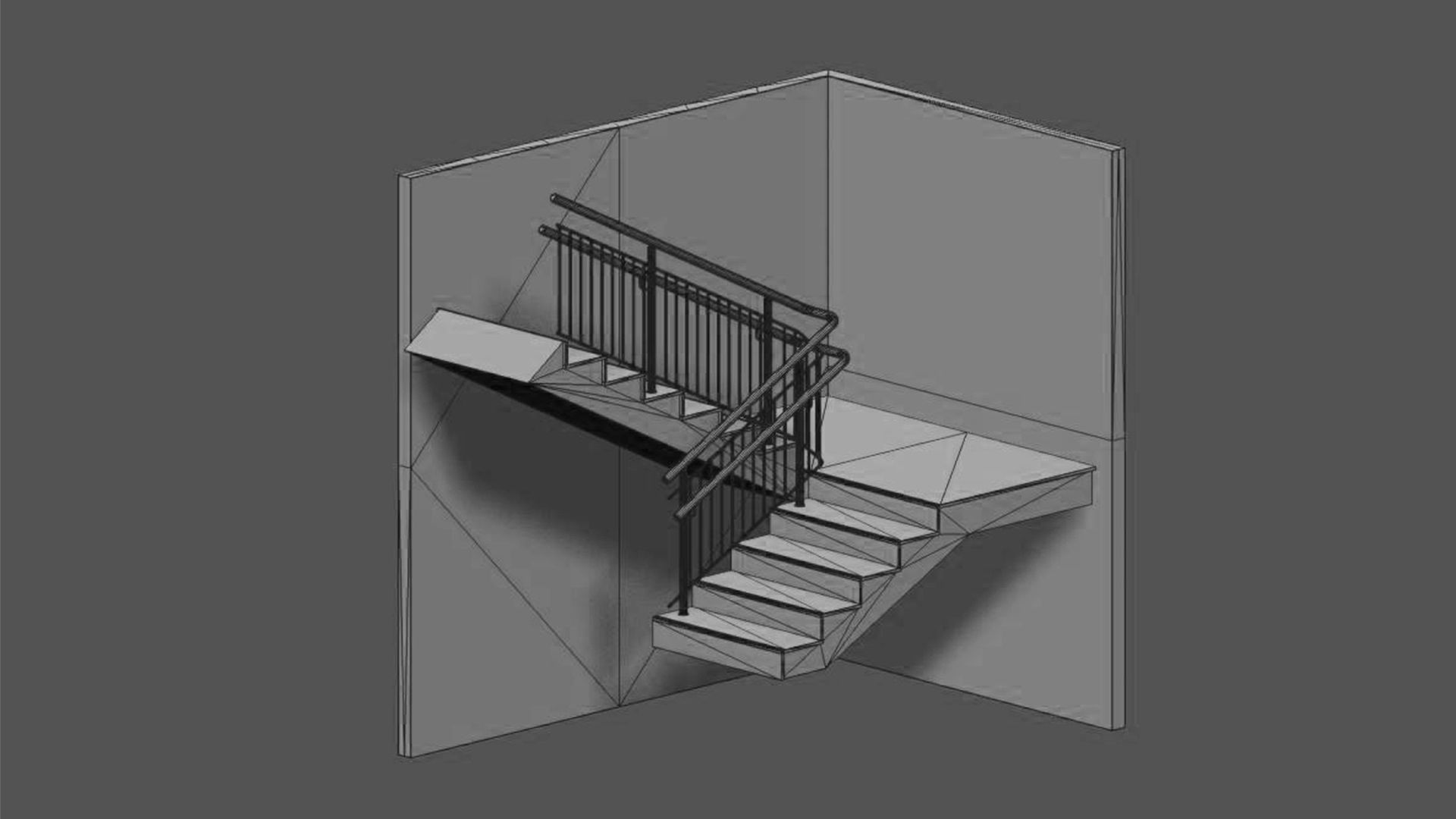STAIRS abstract design 3D model_19