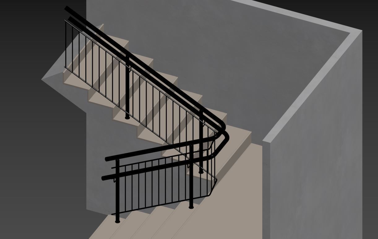 STAIRS abstract design 3D model_13