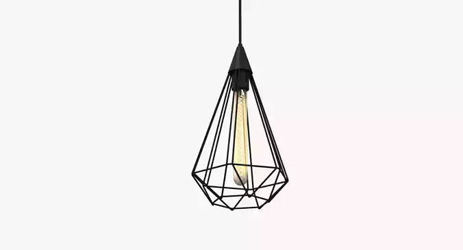 Metal Cage Ceiling Lamp