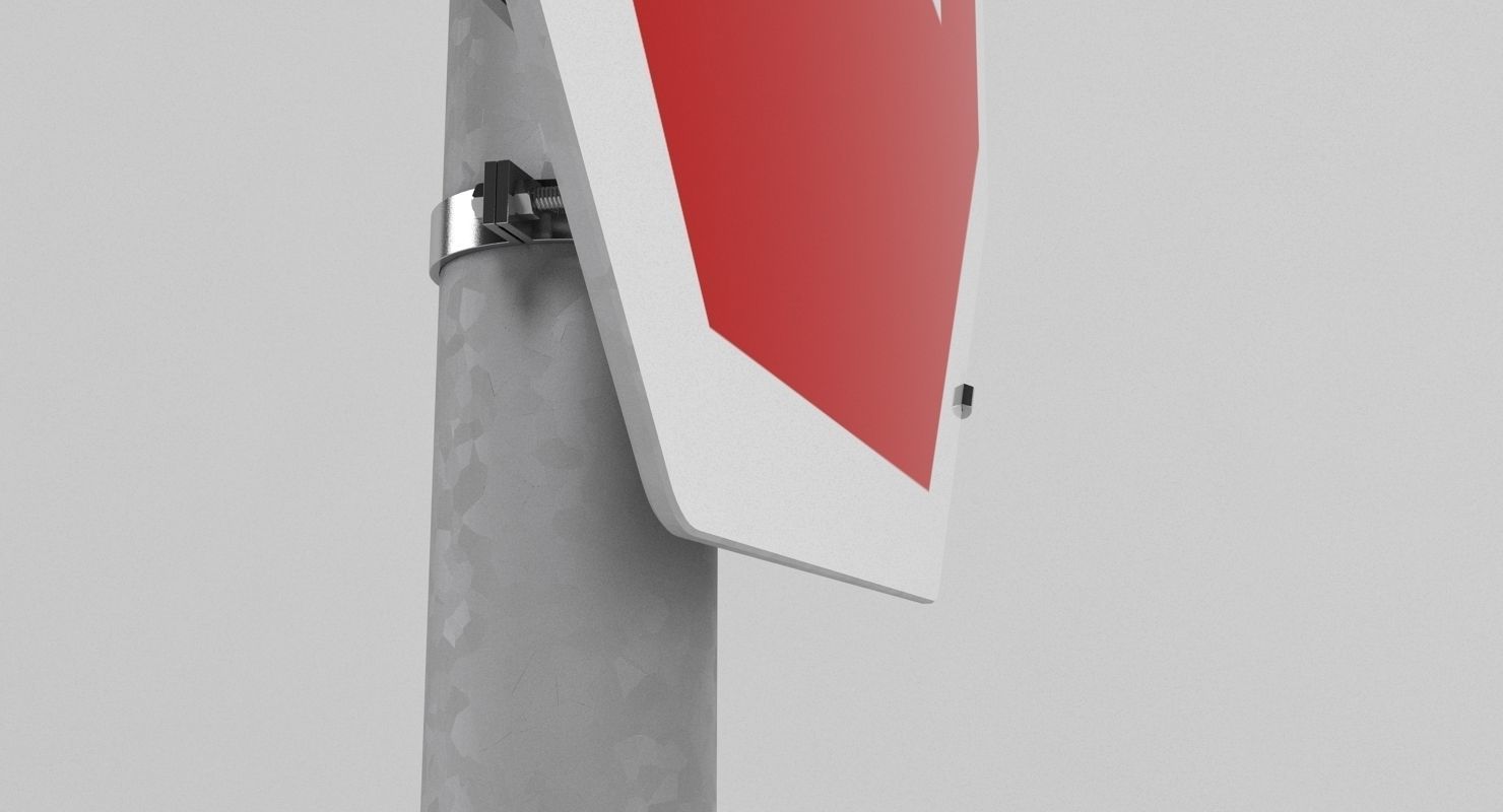 Stop Sign 3D model_6