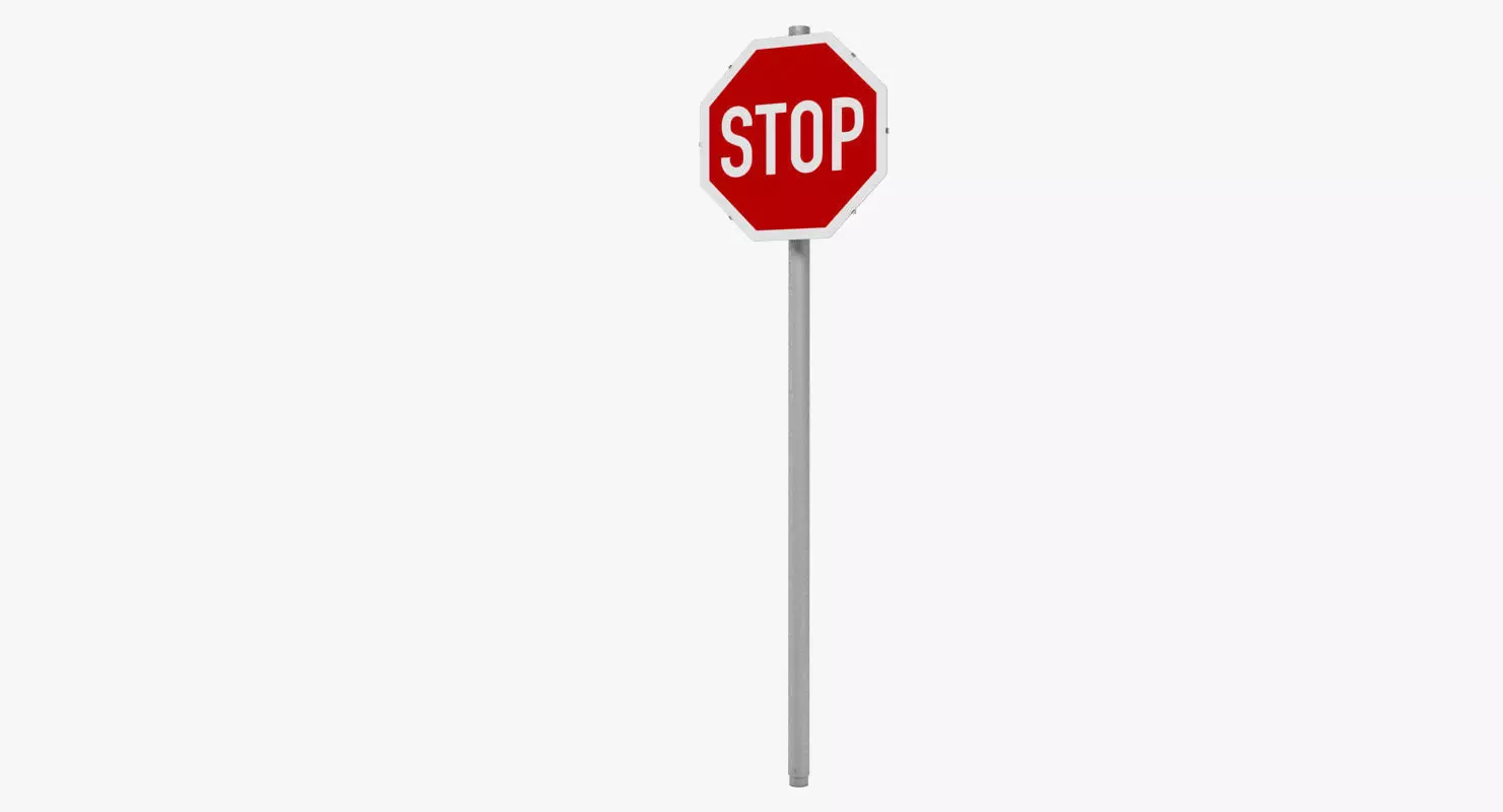 Stop Sign 3D model_0