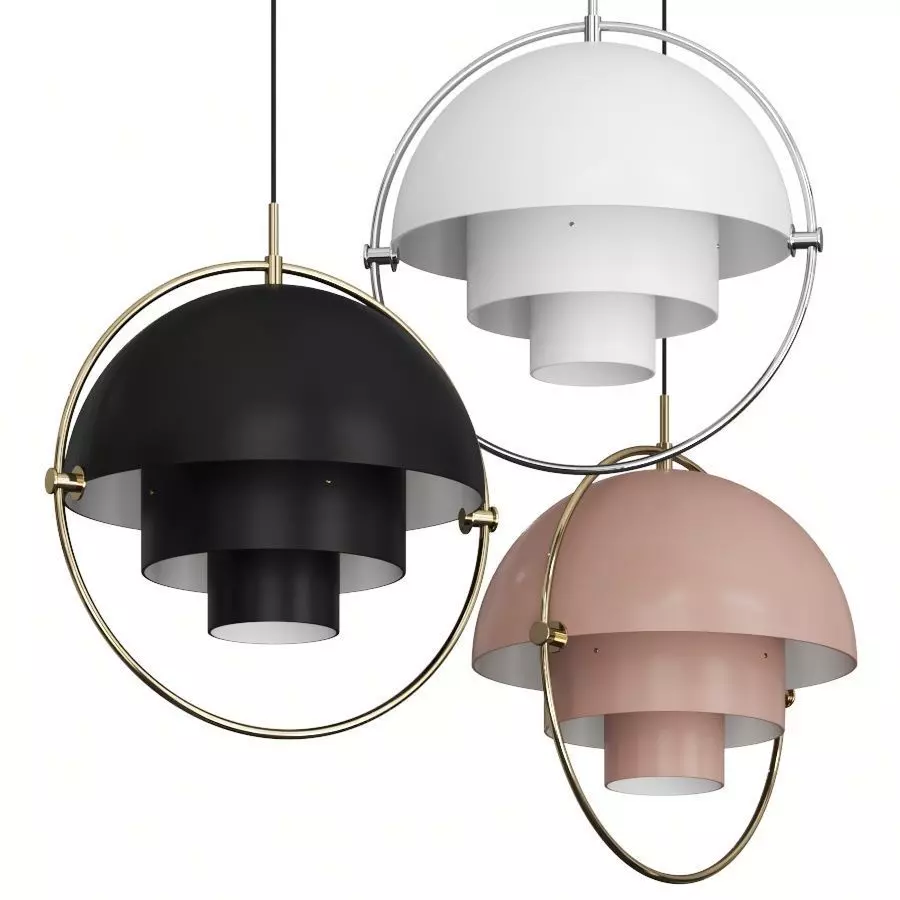 Ylighting Multi-Lite by Louis Weisdorf from GUBI Pendant lamp 3D model_0