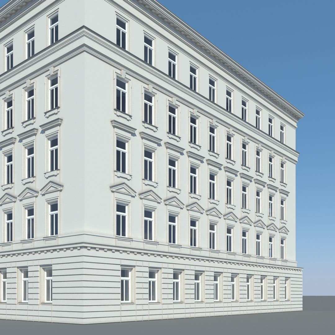 Generic City Building 4 3D model_9