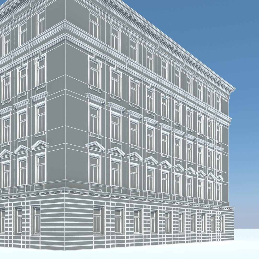Generic City Building 4 3D model_12
